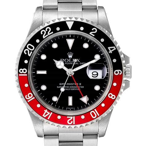 rolex black and red bezel|More.